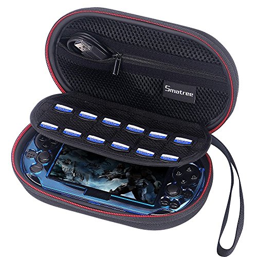 Smatree P100L Tragetasche Kompatibel für PS Vita 1000, PSV 2000, PS Vita PCH-2000, PSP 3000 mit Hülle (Konsole, Zubehör und Hülle NICHT im Lieferumfang enthalten)