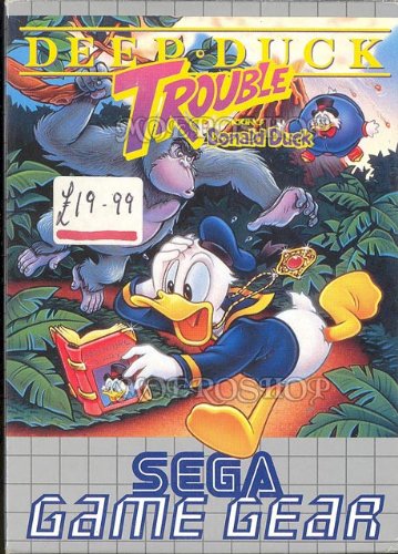 Deep duck trouble starring Donald duck sticker - Game gear - PAL