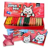 IKOU Probierbox mit 18 KitKat Japan Minis. Diese beliebte japanische Süssigkeiten in einer bunten KitKat Box: Matcha KitKat, Erdbeergeschmack... lasst euch überraschen! (18 Minis)