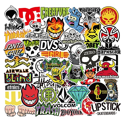 ACTTGGJ Aufkleber 100 Stück Wasserfeste Aufkleber Sticker Set,Vinyl Sticker Coole Decals Graffiti Style Aufkleber Set für Auto Laptop Skateboard Fahrrad Motorrad,Geeignet für Erwachsene Kinder