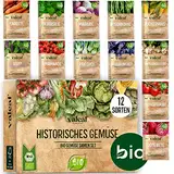 valeaf BIO Historisches Gemüse Samen Set I Seltene u. alte Gemüsesorten Samen im Gemüsesamen Set I Gemüse Anzuchtset I samenfestes Saatgut I Samen Gemüse als Gemüse Samen Set I tolles Garten Geschenk