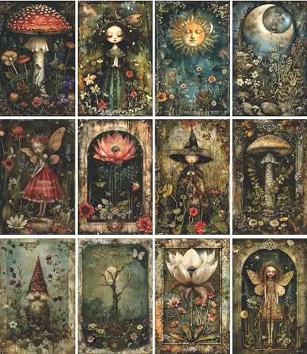 Folkloristisches Reispapier, 20 x 26,6 cm (6 Stück) - 6 Designs für Scrapbooking, Karten, Basteln, Decoupage CRAFT KREATIVELY