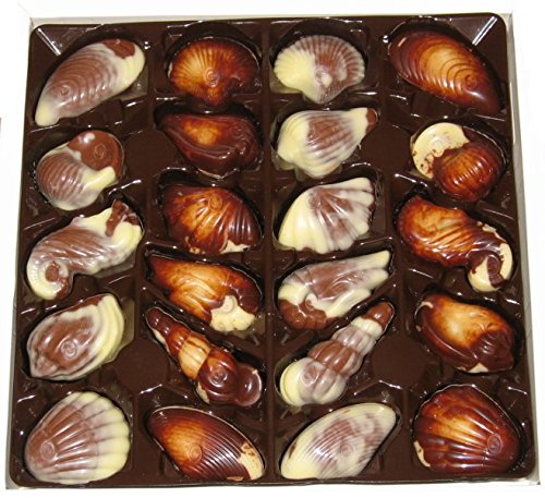 6 Boxen a 250g Belgische Meeresfrüchte Pralinen Chocalate Seashells