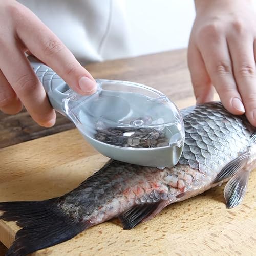 Fischentschuppen-Entferner, Fischschuppen-Entferner, Fisch-Entkalkerwerkzeug, Hautbürste, Schaber, Reinigungsschaber, Fischhautbürste, Kunststoff, Fischschuppen, Reiben, Schaber, einfaches