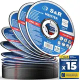 S&R Profi-Trennscheibe 125mm – Dünne 1mm Flexscheibe für Winkelschleifer, Metall-Trenner und -Schneider mit Aluminiumoxid, Glasfaserarmierung und Harzbindung – Ideal für Karosserie- und Behälterbau