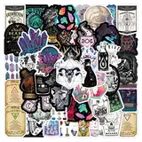 RGBEE Wasserfeste Aufkleber Sticker Set 50 Stücke, Vintage Graffiti Decal Apotheker Aufkleber für Skateboard Laptop Koffer Helm Motorrad Auto Fahrrad Computer