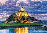 FORWALL Fototapete Vlies - Tapete Moderne Wanddeko Mont Saint-Michel V8 (368cm. x 254cm.) AMF10130V8 Wandtapete Design Tapete Wohnzimmer Schlafzimmer