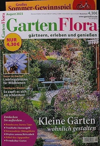 GartenFlora 8/2023 "Kleine Gärten wohnlich gestalten"