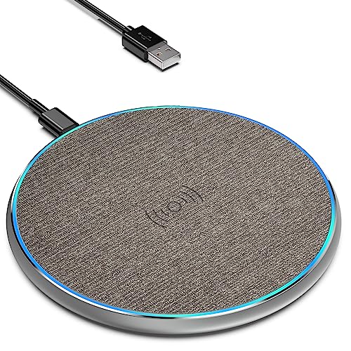 15W Wireless Charger, Eisreho Induktive Ladestation für iPhone 14/13/12/Pro/Max/Plus/Mini/XS/XR, AirPods, Induktions Kabelloses Ladegerät für Samsung Galaxy S23/S22/S21/S20/Note 20, Huawei, Xiaomi