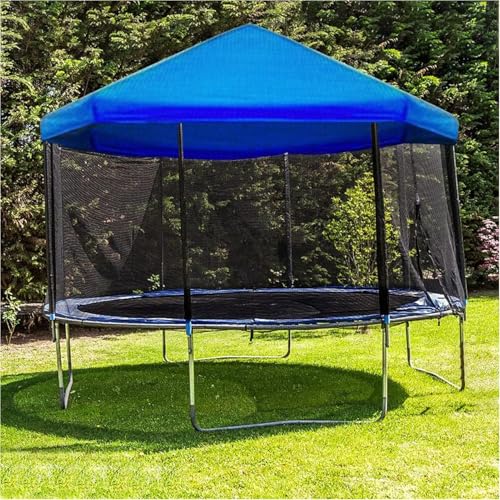 Trampolin Sonnenschutz Abdeckung, Ø 183 244 305 366 427 488 cm Trampolin Überdachung Abdeckung, Trampolin Sonnenschutz Sonnensegel, UV-Beständige & wasserdichte Trampolin zubehör (305cm)