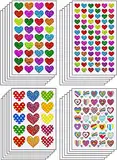 Glitzer-Herz-Aufkleber, klein, selbstklebend, Valentinstag, Regenbogen-Liebe, dekorativer Aufkleber für Kinder, Bastelbedarf, Grußkarten, Scrapbooking, Verzierung, 1200 Stück