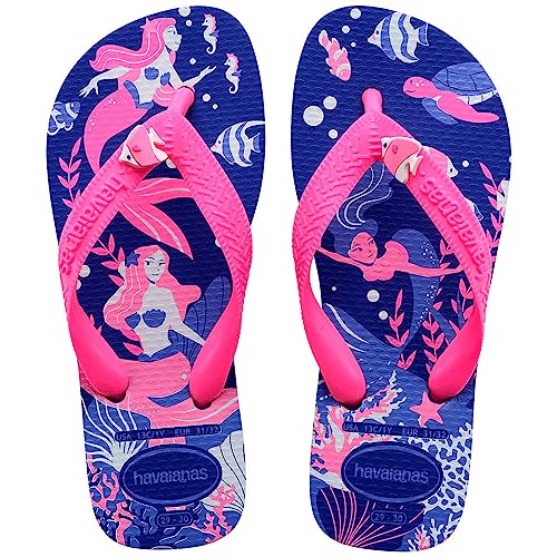 Havaianas Kids Fantasy Flipflop, Marine Blue, 31-32