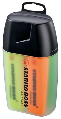 STABILO - Textmarker - BOSS ORIGINAL - 4er Big Box - gelb, orange, grün, blau