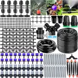 ZHHGOO 318 Stück Bewässerungssystem Garten,40M + 10M Bewässerungssets Micro Automatische Bewässerung KIt Gewächshaus,DIY Tröpfchenbewässerung Bewässerungssystem Garten Gewächshaus Pflanzen