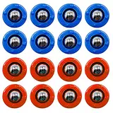 CS COSDDI Shuffleboard,Shuffleboard Pucks,Curling Mini Rollers Ersatzset mit 16 Rollen, Shuffleboard Table Game (8 Rot & 8 Blau)