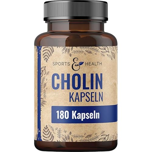 Cholin Kapseln - Cholin Kapseln Hochdosiert - 180 Kapseln Cholin hochdosiert - reines Cholin Pulver in Kapseln – Choline