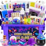iKidiki Schleim Kinder, Geschenk Mädchen 6 7 8 9 10 11 12 Jahre Schleim Selber Machen Set Junge 6-12 Jahre Geschenkideen Slime Set Spielzeug ab 6-12 Jahre Jungen Geburtstagsgeschenk für Mädchen