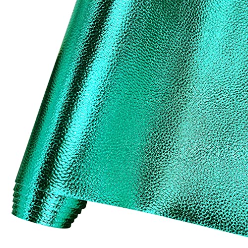 HYANG Metall Litschi Geprägte Kunstlederblätter 1 Rollen 12''X53''(30cmX135cm), Kunstleder sehr gut geeignet für Kunsthandwerk, Lederohrringe, Schleifen, Handtaschen, Nähen (Type 15)