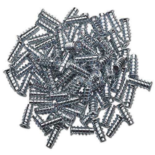 100 x SO-TECH® Euroschraube 6,3 x 13 mm (Kopfdurchmesser: 7,7 mm) Vario Spezialschraube Vollgewinde Bohrung 5 mm mit Senkkopf