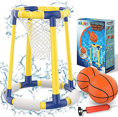 AOLUXLM Pool Basketballkorb. Pool Spielzeug Kinder Erwachsene, Wasserspiel Set Basketball Hoop Floating Kinderspielzeug für Pool im Sommer