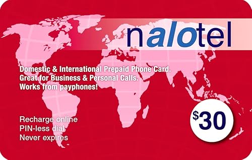 Telefonkarte für internationale & bis zu 830 inländische Minuten, Prepaid-Telefonkarte für alle Telefone & Münztelefone