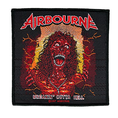 Airbourne Breakin Óutta Hell Aufnäher- Airbourne Patch - Gewebt & Lizenziert !!