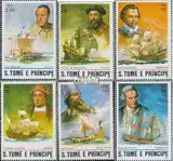 Prophila Collection Sao Tome e Principe 786-791 (kompl.Ausg.) postfrisch ** MNH 1982 Seefahrer (Briefmarken für Sammler) Seefahrt/Schiffe