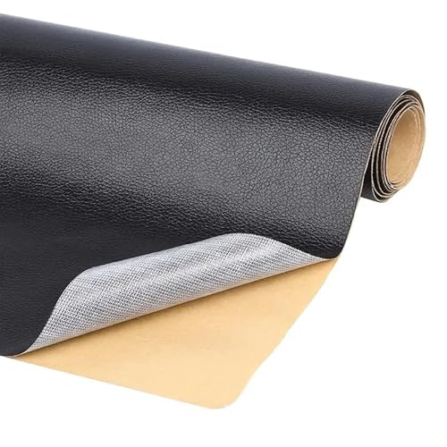 Kunstleder Selbstklebend Reparaturset - 40 x 300 cm | LEATHERPATCH (Schwarz)
