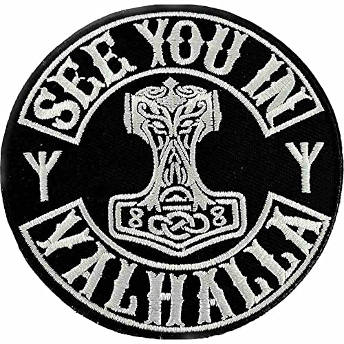 See you in Valhalla Aufnäher - Patch, Runen, Wikinger