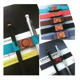 Stifte Halter Bandelier RAINBOW für Notizbuch, Skizzenbuch, moleskine, Leuchtturm | Viele Farben | Handmade by Manufactica®