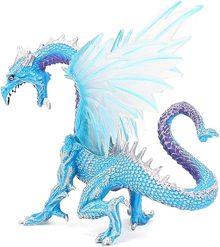 Eisdrache Spielzeug, Eisfliegender Drache Spielzeug blau, Eisdrachen Spielzeug Action Figure, für Kindergeburtstagsgeschenke, Heimdekoration, Spielzeugsammler