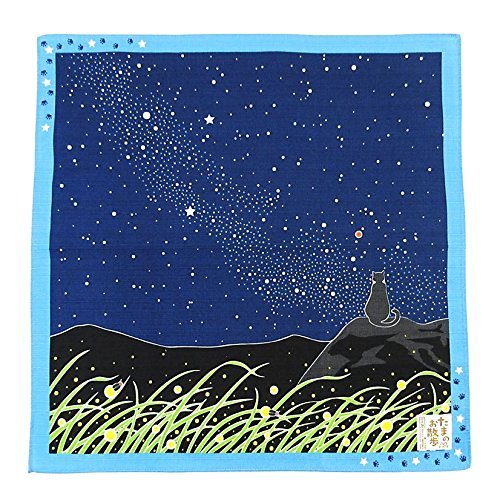 FUROSHIKI- Japanese Wrapping Cloth (Travelling-cat : Milky way)