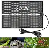 Gobesty Heizmatte Terrarium, 20W Einstellbar Reptil Heizmatten, Terrarium Heizkissen mit Temperaturregelung Reptilien Wärmematte für Schildkröte Schlangen Eidechse Spinne Gecko Amphibien (28 * 42cm)