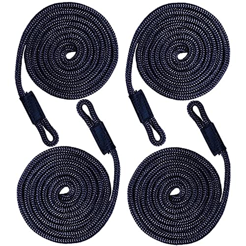 Boot Fenderleine Blau Festmacherleine Fenderseil mit Auge 1,5m x 6mm für Wasserfahrzeuge Kleine Boote und Andere Wasseraktivitäten