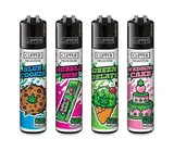 Clipper® 4er Set Summer Collection 2024 Lighter Flints Feuerzeug + 1 Sticker High Zombie (Sweeds #2)