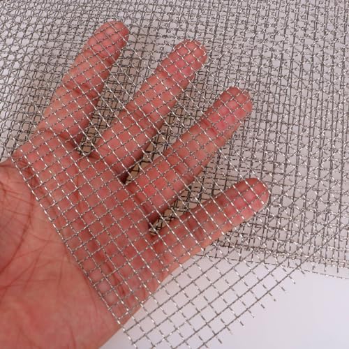 Drahtgitter Feinmaschig Wire Mesh 30 X 21CM Feinmaschig Gitter Drahtgeflecht Edelstahl Drahtgewebe Metallgitter als Filterschutz Lüftungsgitter Insektenschut 4Stück