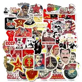 xbiez Aufkleber Der Kommunistischen Partei Kommunismus Sozialismus Proletariat Sowjet Stalin UdSSR CCCP Aufkleber Perfekt Für Flaschen Laptops Aufkleber Für Erwachsene Männer Lustiger Vintage