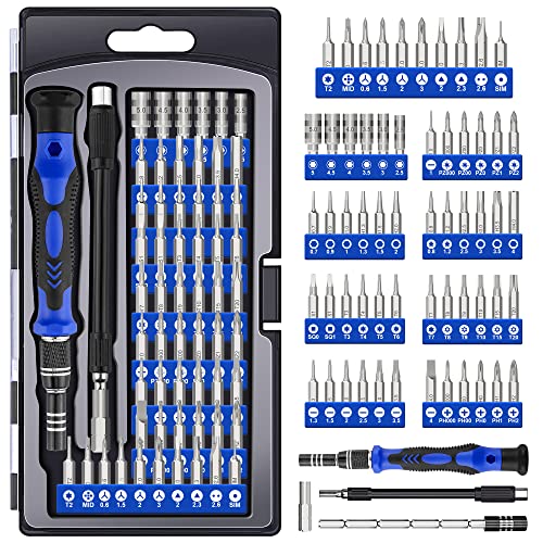 XOOL 62 in 1 Feinmechaniker Schraubendreher Set, Magnetischer Mini Feinmechaniker Werkzeug Set, Reparatur Werkzeug Set für Computer, iphone, ipad, Laptop, PS4, PS5, Xbox, Handy, Macbook usw.