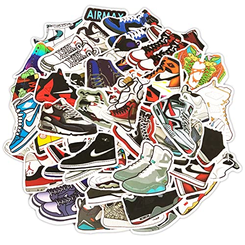 100 Stück Tide Brand Sneaker Graffiti Aufkleber, ZHULIA-wasserdichte Aufkleber Cartoon Sneaker Aufkleber geeignet für Kinder und Jugendliche Laptop Aufkleber Gepäck Skateboard Graffiti Aufkleber.