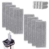 Mop Pads,8 Stück Mop Microfaser Reinigung Pads,Waschbarer Saugfähiges Wischmopp Bezug,Ersatz Mop Pads,Mikrofaserpad Geeignet für die meisten Bodentypen und maschinenwaschbar