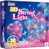 Klever Kits 3D String Art Kit für Kinder, Bastelsets für Kinder ab 8 9 10 11 12 Jahren, DIY Laternen Basteln für Jungen und Mädchen, Laterne Handgefertigte Dekorationen Geburtstags Geschenke