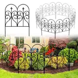 Thealyn 81,3 cm x 3 m, dekorativer eleganter Metall-Gartenzaun, Zaun, Zaun, für den Außenbereich, Terrasse, Querschnitt, Landschaft (81,3 cm x 3 m)