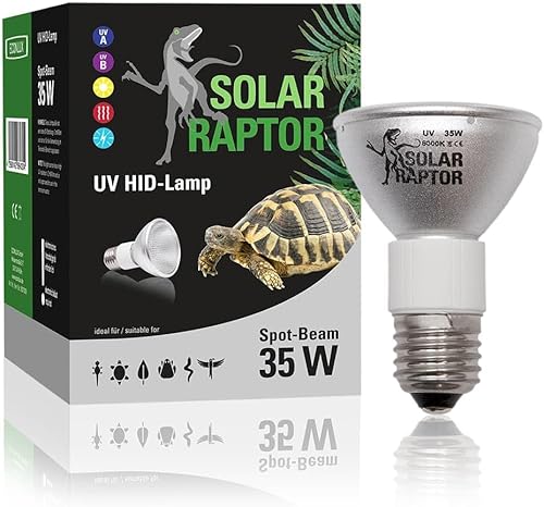 SOLAR RAPTOR HID UV-Strahler, Metalldampflampe, Wärme & UV-Lampe für Terrarien (35 Watt/Spot)