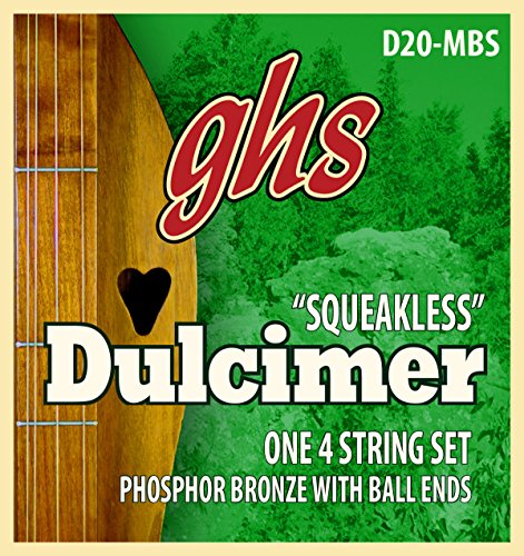 GHS D20-MBS - Dulcimer String Set, D-Mixolydian Tuning, Ball End, Squeakless