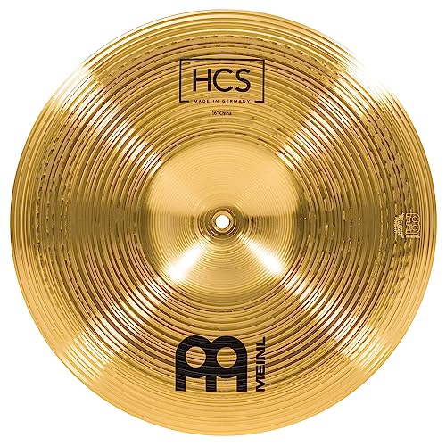 Meinl Cymbals HCS China — 16 Zoll (Video) Schlagzeug Becken (40,64cm) Messing, Traditionelles Finish (HCS16CH)