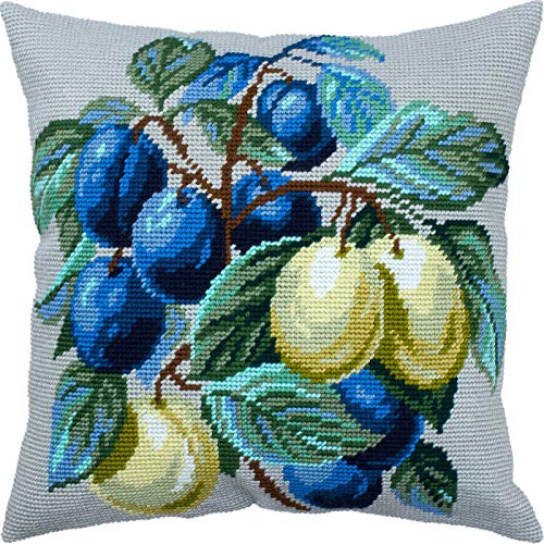 Brvsk Nadelspitzen-Set Überwurfkissen 40,6 x 40,6 cm Bedruckte Tapisserie-Leinwand, Europäische Qualität