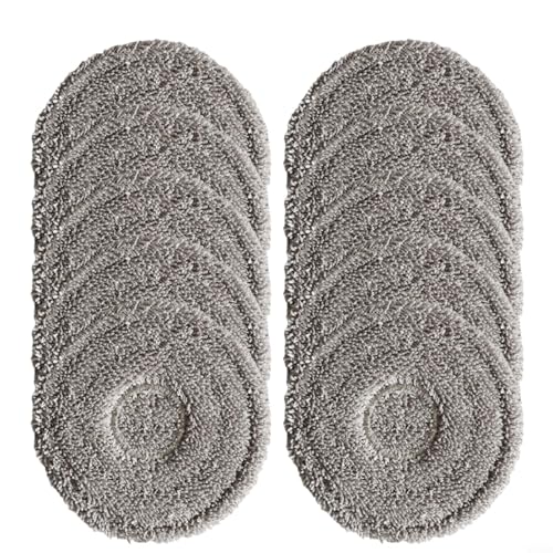 Emiif 4/10 Stück Wischtücher für Mova P50 Pro für Ultra, P10 für Ultra, P10 Pro für Ultra-Staubsauger, Mikrofaser-Wischpads Ersatzteile (10 Stück)