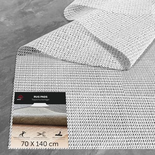 aboveBED Antirutschmatte für Teppich 70 x 140cm, Teppich Antirutschunterlage, Rutschmatte Teppichunterlage rutschfest Teppichstopper, Anti-Rutsch-Matte Mehrzweck für Schubladen, Regale, Tablett, Auto