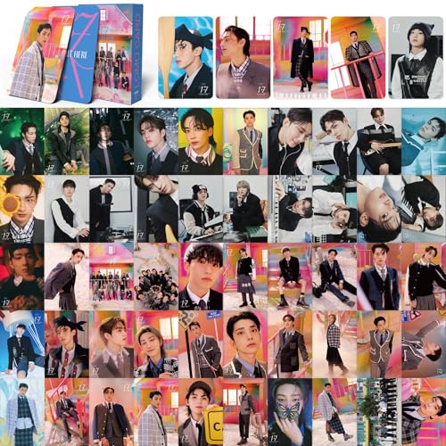 55 Stück Kpop Karten SEVENTEEN 17 IS RIGHT HERE Cards SEVENTEEN Mini Cards 17 IS RIGHT HERE Album Karten Seventeen Merch Photocards Set Kpop SEVENTEEN Fotokarten Geschenk für Fans