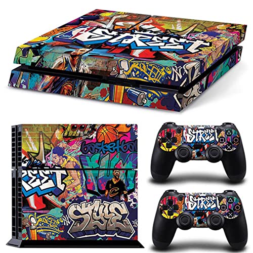 FXCON Anime Für PS4 Skin Für Konsole Und Controller Vinyl-Aufkleber, Für PS4 Aufkleber Wrap Cover Skin Full Set Langlebig Kratzfest 75744 Blasenfrei